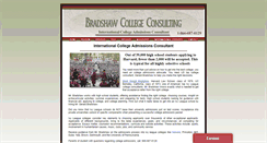 Desktop Screenshot of bradshawcollegeconsulting.com